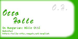otto holle business card