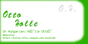 otto holle business card